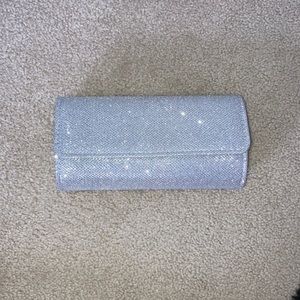 Sparkly Silver Clutch